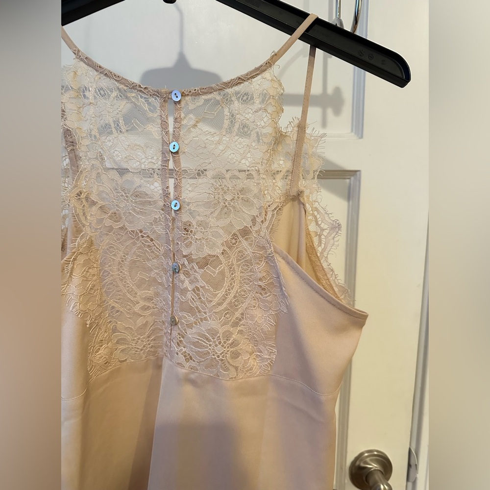 Elegant Lace Trim Camisole in Cream